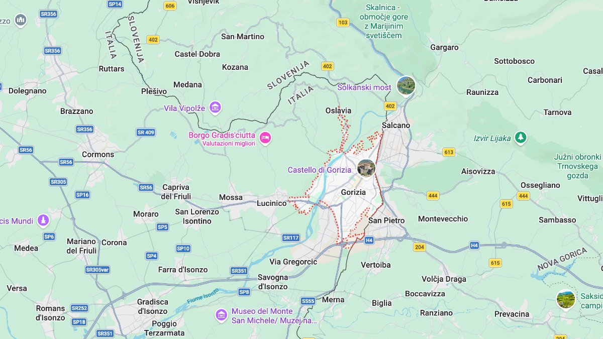 Mappa Gorizia cartina geografica