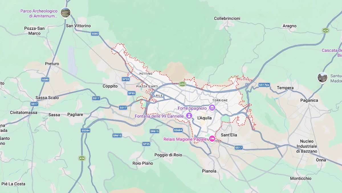 Mappa L Aquila cartina geografica