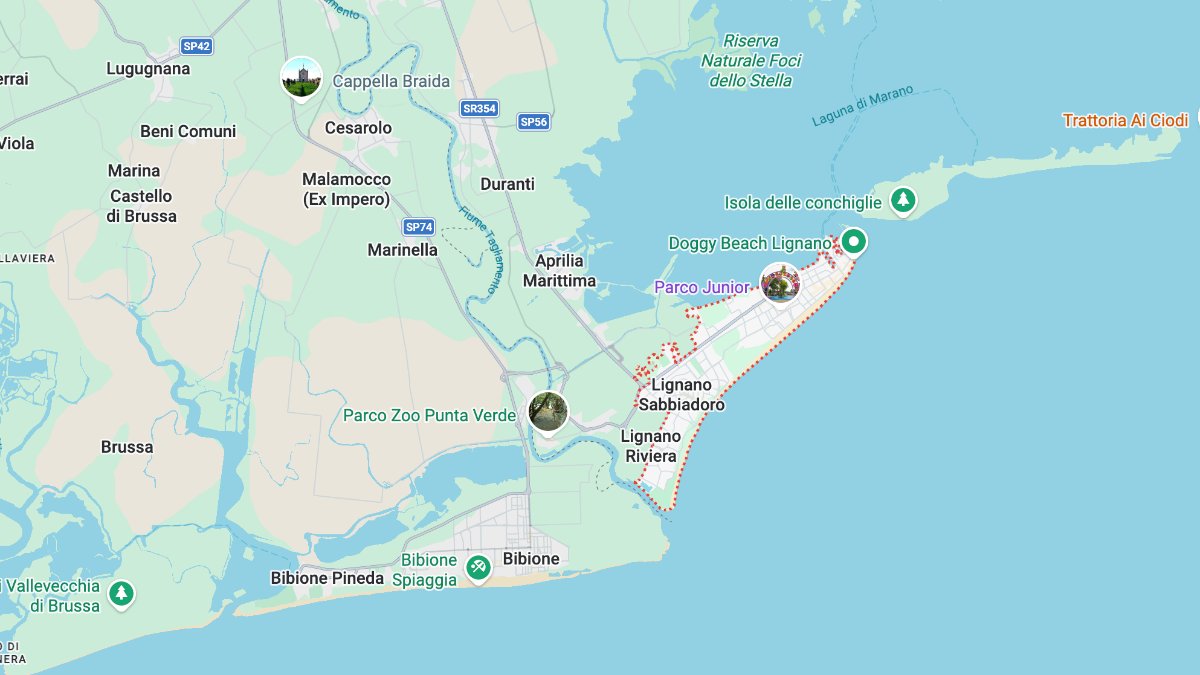 Mappa Lignano Sabbiadoro cartina geografica