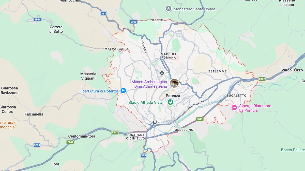 Mappa Potenza cartina geografica