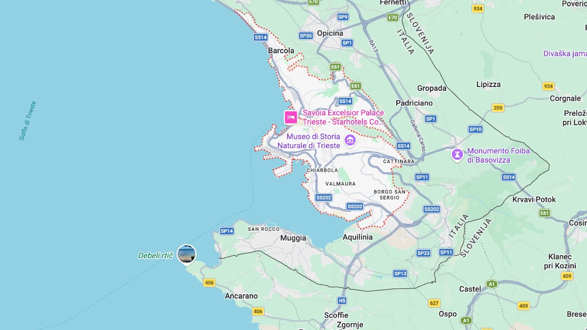 Mappa Trieste cartina geografica