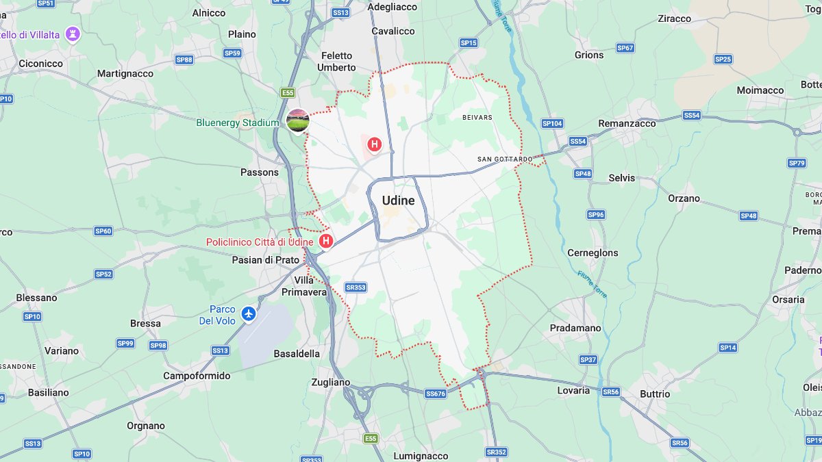 Mappa Udine cartina geografica